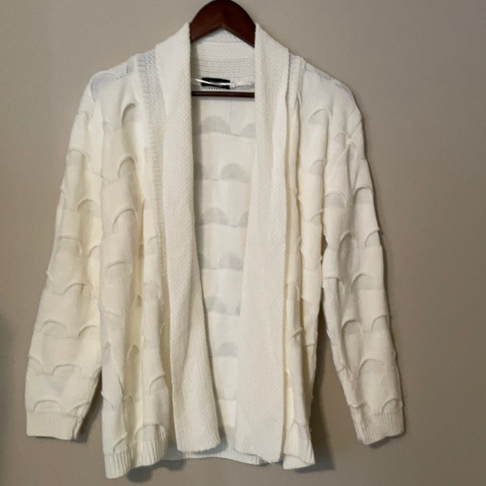 Glimpse design cable knit cardigan acrylic large